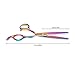 Kilajojo Hair Thinning Scissors - Professional Hair Thinning Shears/Teeth Scissors - Sharp Edges and Rainbow Color
