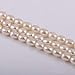 Natural Pearl Freshwater Cultured Pearl Beads for Jewelry Making Oval Beads Punch Loose Beads Handmake DIY for Jewelry Making DIY Women Necklace Bracelet 6-7 mm Color White 38 cm