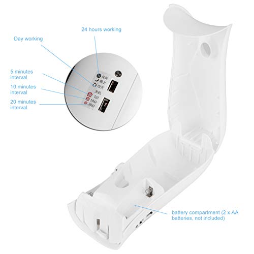 300ml automatische parfum dispenser verstelbare geur spray machine luchtverfrisser wit - Afbeelding 5