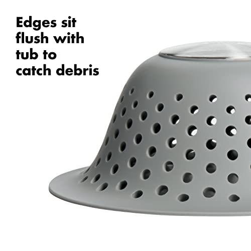 OXO Good Grips Silicone Shower & Tub Drain Protector, Gray Pricepulse