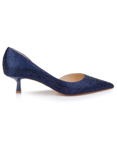 JEWEL BADGLEY MISCHKA TEEGAN POINTED TOE KITTEN HEEL PUMPS