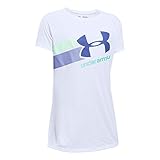 Under Armour Girls' UA Fast Lane T-Shirt Youth Medium White