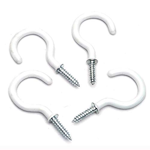 Aomgd 10 Pcs 2 Inches Ceiling Hooks Cup Hooks Screw In Hooks For