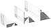 United Scientific PAR123 Clear Acrylic Right-Angles Prism Set
