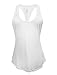 Cabales Women's Flowy Racerback Tank Top Ladies Yoga Fitness Racerback Shirt,5 Pack,Large