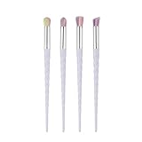 OVERMAL 4Pcs Colorful Cosmetic Eyebrow Eyeshadow Brush Makeup Brush Sets Kits Tools