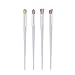 OVERMAL 4Pcs Colorful Cosmetic Eyebrow Eyeshadow Brush Makeup Brush Sets Kits Tools