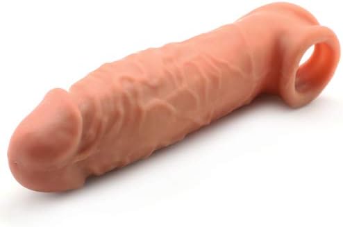BeHorny Brown Colour Realistic Penis Sleeve Extender, Extra Girth and Length, 5.9-Inch - Image 4
