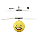GOKOO Flying Facial Expression Helicopter Ball Mini Helicopter Infrared Induction Helicopter with Led Light RC Toy RC Flying Ball RC Infrared Induction for Kid Teenagers