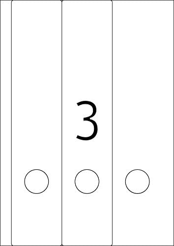 HERMA Self Adhesive Spine Labels, 3 Labels per A4 Sheet, 20 Sheets, 61 x 297 mm, 60 Labels - Image 3