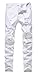 NITAGUT Men's Skinny Ripped Distressed Destroyed Slim Straight Fit Zipper Jeans With Holes