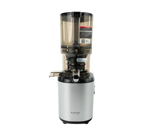 Kuvings | AUTO6 Hands Free Juice Extractor | Automatic Cutting of Whole Fruit and Vegetables | 1.7L Basket | Easy Cleaning | Silver