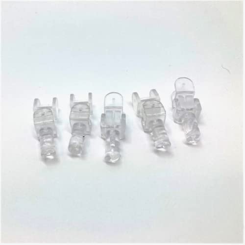 Blindspares Pack of 5 CLEAR Extension Hooks/Hangers for Sloping Vertical Blind/s 1 inch/25mm