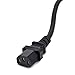 ClearMax 15 Feet Universal Power Cord Replacement, 18AWG AC Power Cable, 3 Prong Extension Cord for PC or Monitor, UL Approved, Black