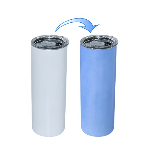 AGH UV Color Changing Sublimation Tumblers Blanks Straight Skinny 20oz