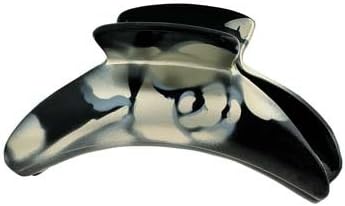 Camila Paris Black/Silver Rose Hair Clip 4"