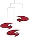 Flensted Mobiles Stella Nova Red Hanging Mobile - 18 Inches Plastic