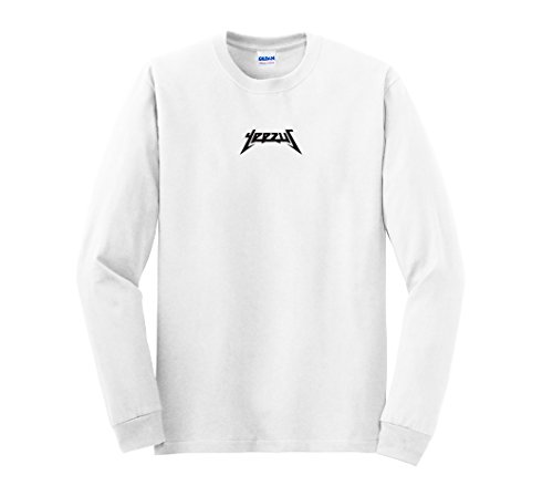 Yeezus Tour Glastonbury Long Sleeve Kanye West Shirt (Extra Large, White)