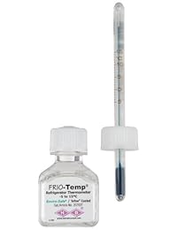 H B Instrumento frio temp liquid in glass Termómetro de verificación, de precisión con enviro safe Fill, 1