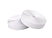 Self Adhestive Hook and Loop Strips Set with Super Sticky Glue Nylon Fabric Fastener White (White, 1