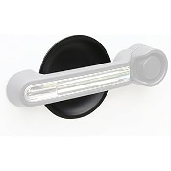 Hooke Road Matte Black Door Handle Recess Guard for 2007-2018 Jeep JK Wrangler Unlimited 4-Door - 5PCS