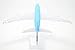 TANG DYNASTY(TM 1:400 16cm Air Bus A380 Korean Air Metal Airplane Model Plane Toy Plane Model