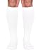 Mojo Compression Socks Unisex 15-20mmHg Knee-Hi Stockings | White - Large
