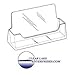 T'z Tagz Brand 12 Pack - Clear Plastic Business Card Holder Display