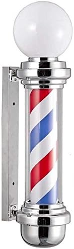 Barber pole with light ball