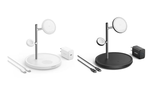 Photo 1 of Anker MagGo 3-in-1 Wireless Charging Station (Black & White)