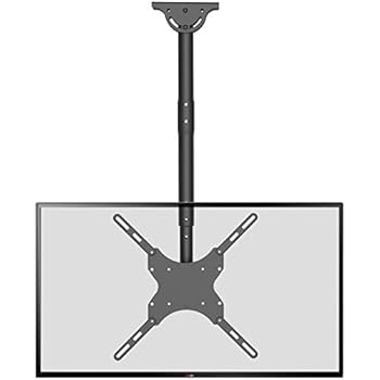 TV Ceiling Mount Adjustable Bracket Fits Most LED, LCD, OLED and Plasma Flat Screen Display 26 to 65 inch, up to 110 lbs, VESA 400 by 400mm (CM2665), Black by WALI