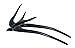Marycrafts Black Buffalo Horn Swallow Bird Hair Fork, Hairfork, Hair Pin, Hairpin, Hair Accessory Toy Handmade 4.72