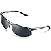 TOREGE Men's Sports Style Polarized Sunglasses Al-Mg Metal Frame Glasses M291(Gray)