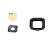 Cokusky Back Camera Frame Holder Glass Lens with Frame Adhesive Repair for Samsung Galaxy S6 Active G890A (Black)