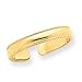 14k Gold - Mill Grain Adjustable Toe Ring