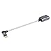 CableCreation Right Angle Micro USB OTG Adapter, Braided Micro USB to USB On The Go Adapter Compatible with Flash Drive, Mouse & Keyboard, Game Controller, Aluminum, Space Gray
