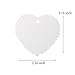 Makhry 100 Pcs Imported Hard-Paper Kraft Paper Gift Tags Wedding Favor Bonbonniere Favor Thank You Gift Tags with 100pcs Handmade Silky Tassels (White Heart+Light Gold)