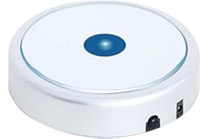 EUSTUMA Dimming LED Light Base Display Stand for Glass Crystal Glass Art Color Changing, Holiday Home Party Decoration.(No Rotating)