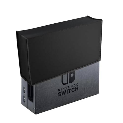 Dust Cover for Nintendo Switch 2 Console Non-Scratch Sleeve Protective Cover Thick Fabric Precision Cut Dust Guard Easy Access Cable Port Black