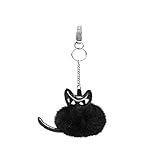 MODELLA Pom Pom Key Chains Black Cat
