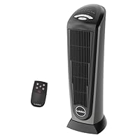 Lasko 1500W Ceramic Tower Space Heater with Remote, Thermostat, Timer & Widespread Oscillation, Portable Electric Heater for Indoor Use, Bedroom & Living Room, 751320