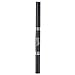 CCbeauty Long Lasting Waterproof Eyebrow Pencil Quick Drying Non Fading Eyebrow Pencil with Brush Twin Head Rotating Pencil,#1 Black