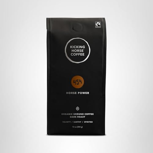 KICKING HORSE COFFEE 454 HORSE POWER GROUND COFFEE, 10 OUNCE