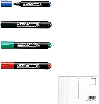 Amazon コクヨ ホワイトボード用マーカー 中字 青 黒 緑 赤 セット Pm B102 画材屋ドットコム ポストカードa ホワイトボード用 文房具 オフィス用品