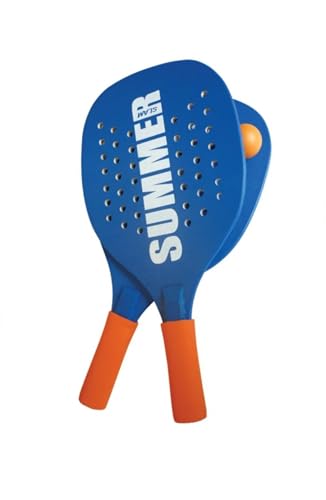 Pair of Summer Padel Beach Tennis Rackets with Soft Ball Set Wooden Rackets Sea, Beach and Garden, Beach Rackets