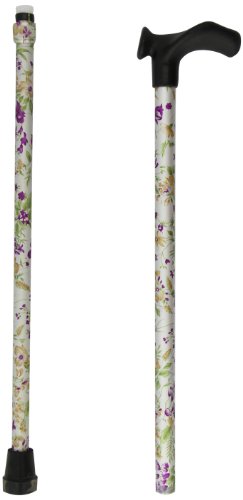 Homecraft-Contoured-Grip-Sticks-Non-Folding-Walking-Stick-with-Woodlands-Flowers-Shaft-Ergonomic-Handle-Design-for-Weak-Grasp-or-Arthritis-738-955mm-Right-Hand-Eligible-for-VAT-relief-in-the-UK