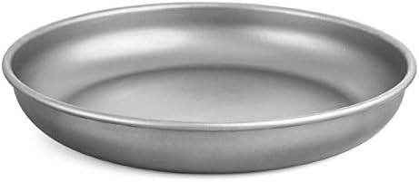 HealthPro Super Strong Lightweight Titanium (Ti) Dinner Plate, 7-Inch (1) by HealthPro