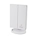 Lighted Makeup Mirror - Tri-Fold White Vanity Mirror with Bright Dimmable LED Lights - This Cosmetic Mirror Has 2X and 3X Magnifying Mirrors - Perfect For Your Bathroom, Bedroom or Travel