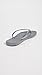 Havaianas Women's Slim Flip Flop Sandal, Grey/Silver, 7/8 M US