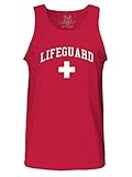 Gs-eagle Men's M101TT PRINTED LIFEGUARD GRAPHIC COTTON Tank Top
